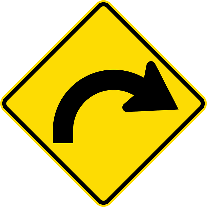 New Zealand road sign W12-1.3-R