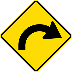 New Zealand road sign W12-1.3-R