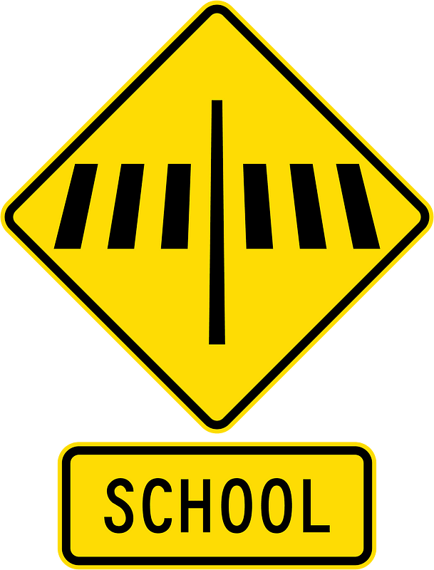 New Zealand road sign W16-2 + W16-5.1