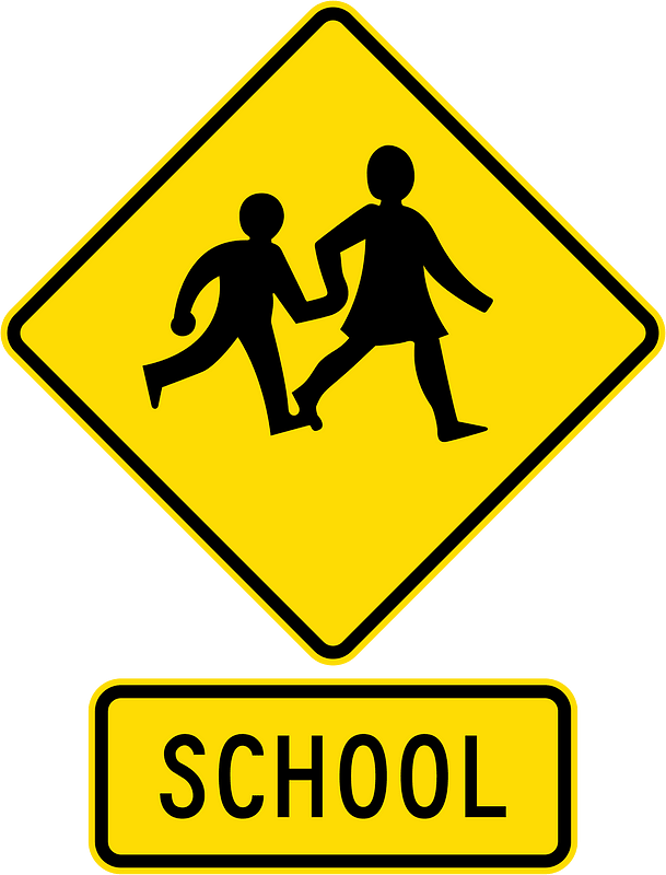 New Zealand road sign W16-4 + W16-5.1
