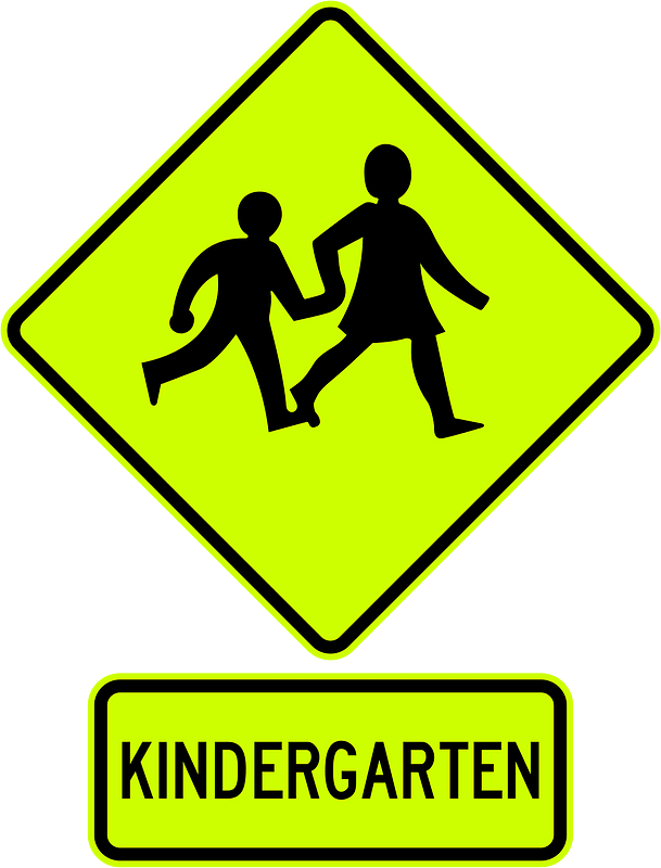 New Zealand road sign W16-4-FYG + W16-5.2-FYG