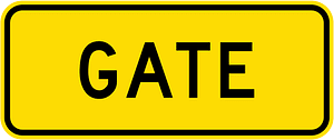 New Zealand road sign W14-8.3 (1987–2016)