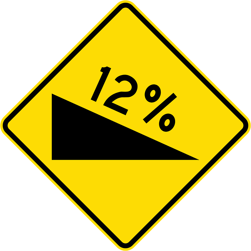 New Zealand road sign W14-9