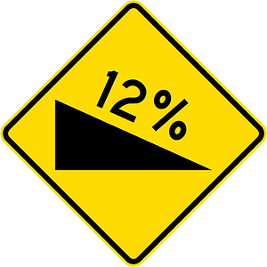 New Zealand road sign W14-9