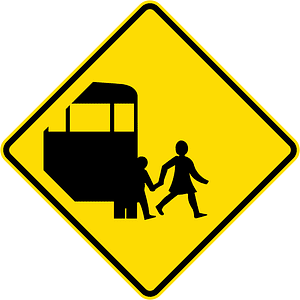 New Zealand road sign W16-6