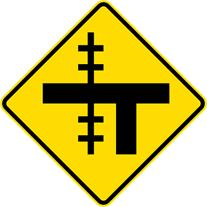 New Zealand road sign W15-2.1-L