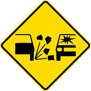 New Zealand road sign W14-7.4