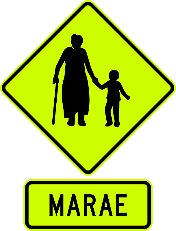 New Zealand road sign W16-11