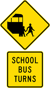 New Zealand road sign W16-6 + W16-6.2