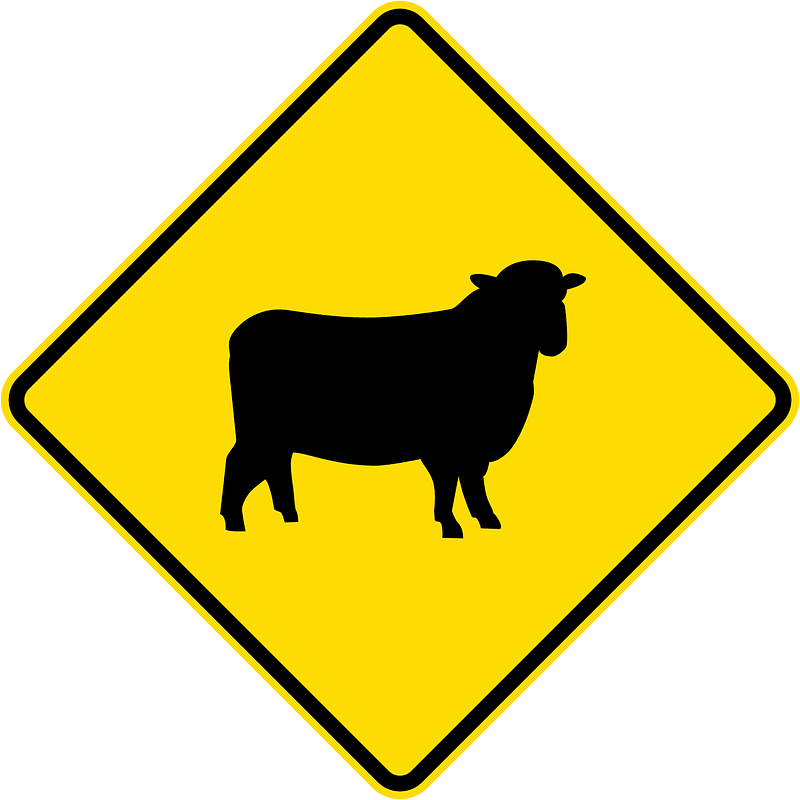 New Zealand road sign W18-3.2