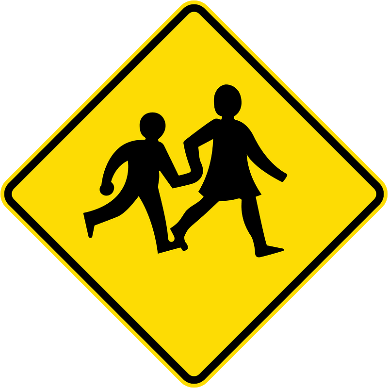 New Zealand road sign W16-4