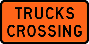 New Zealand road sign W2-1.6B