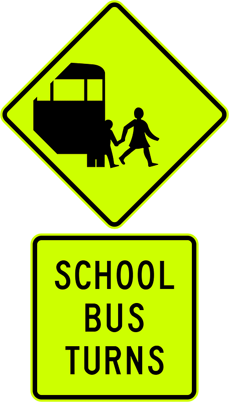 New Zealand road sign W16-6-FYG + W16-6.2-FYG