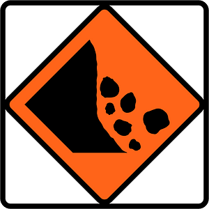 New Zealand road sign W3-1B-L