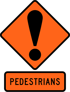 New Zealand road sign W2-1A + W2-1.25A