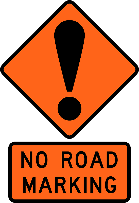 New Zealand road sign W2-1A + W2-1.8A