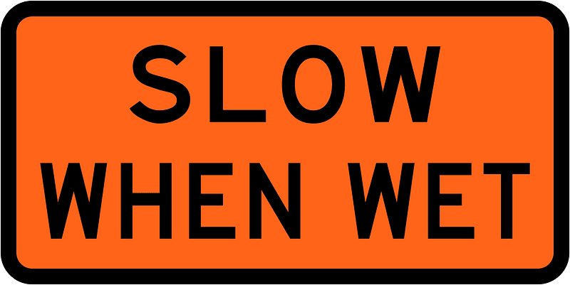 New Zealand road sign W3-2.2A