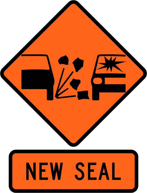 New Zealand road sign W3-3A + W3-3.1A