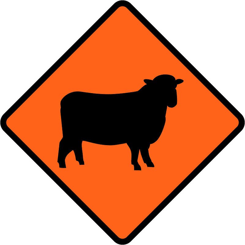 New Zealand road sign W3-4.2A