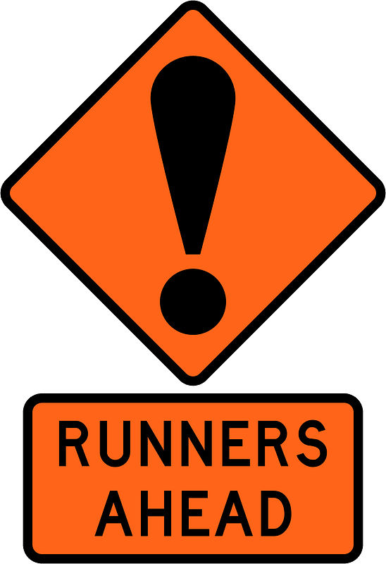 New Zealand road sign W2-1A + W2-1.17A