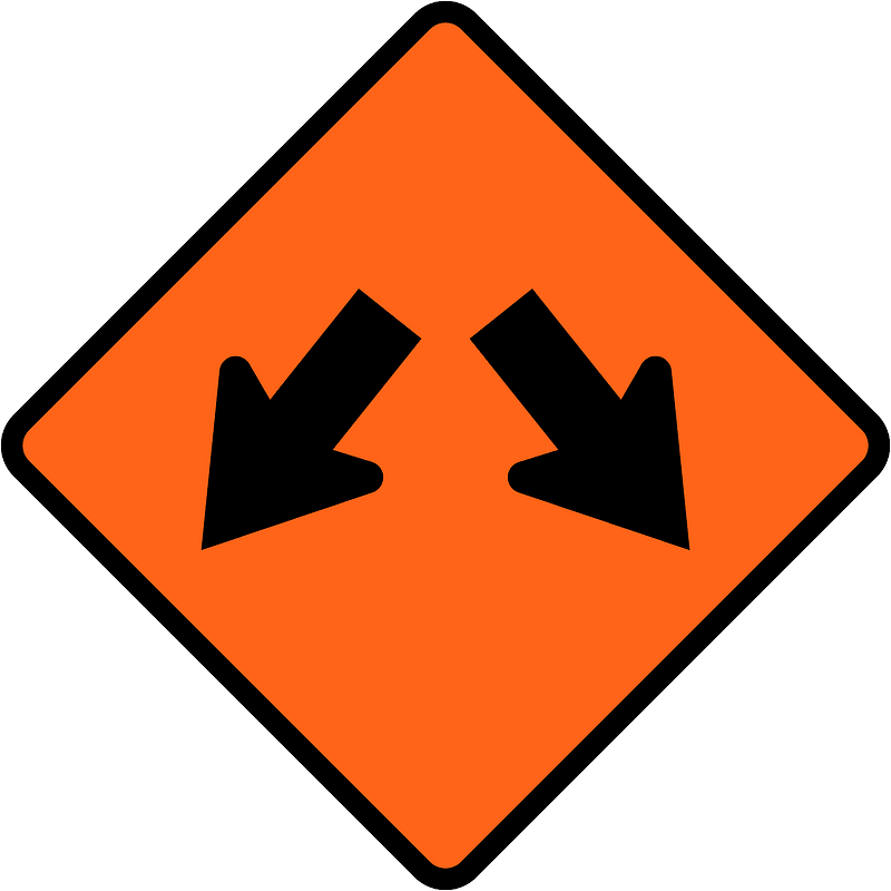 New Zealand road sign W4-11A