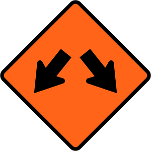 New Zealand road sign W4-11A