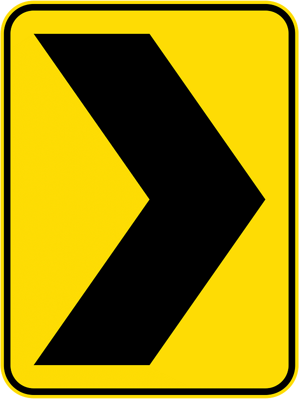 New Zealand road sign W20-2-R