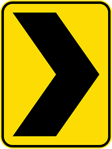 New Zealand road sign W20-2-R