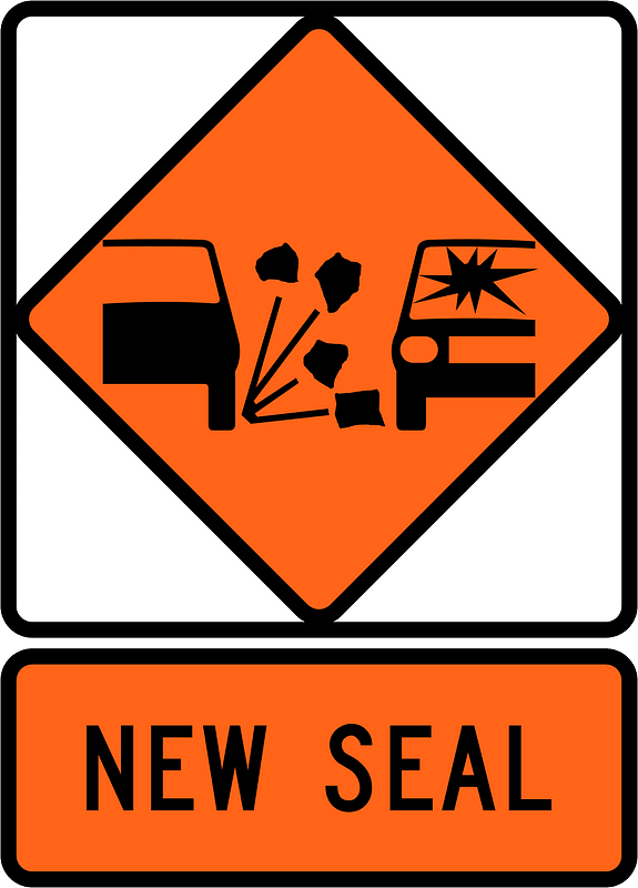 New Zealand road sign W3-3B + W3-3.1B
