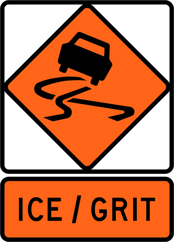 New Zealand road sign W3-2B + W3-2.1B