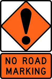 New Zealand road sign W2-1B + W2-1.8B