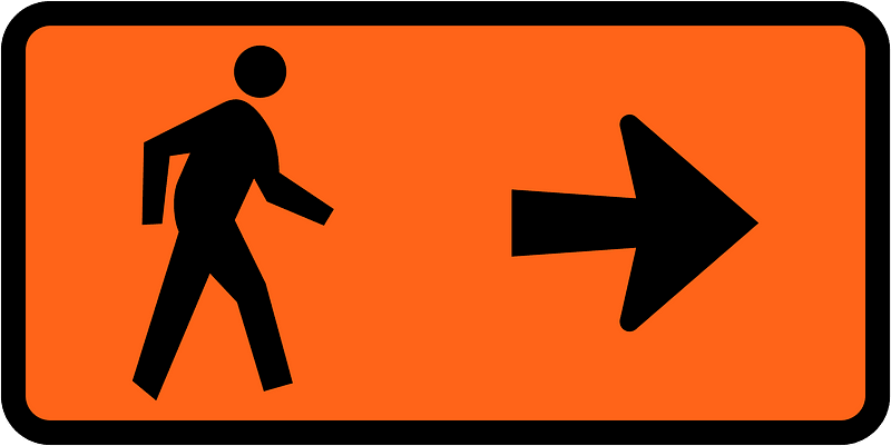 New Zealand road sign W5-7.11-R