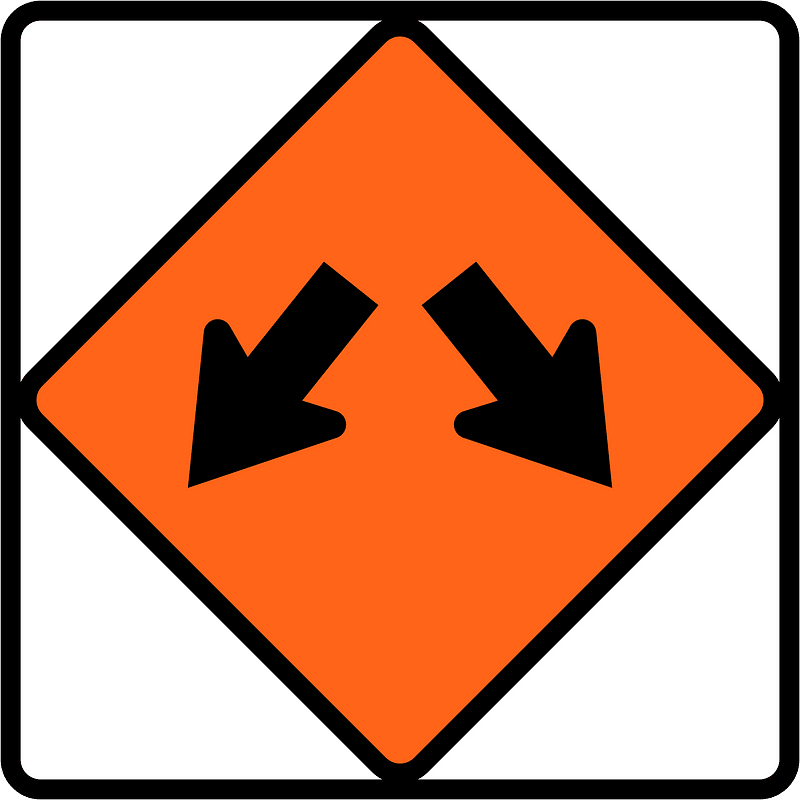 New Zealand road sign W4-11B
