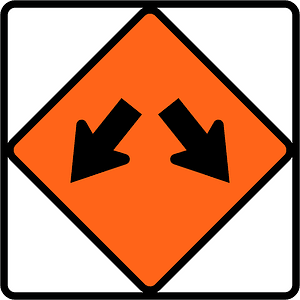 New Zealand road sign W4-11B