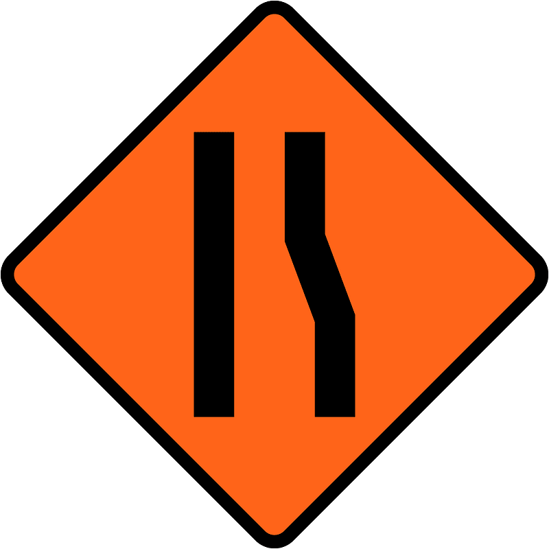 New Zealand road sign W4-7-R
