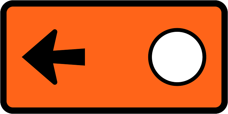 New Zealand road sign W5-2.21B-L