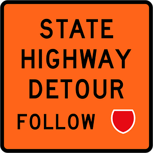 New Zealand road sign W5-3