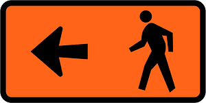 New Zealand road sign W5-7.11-L