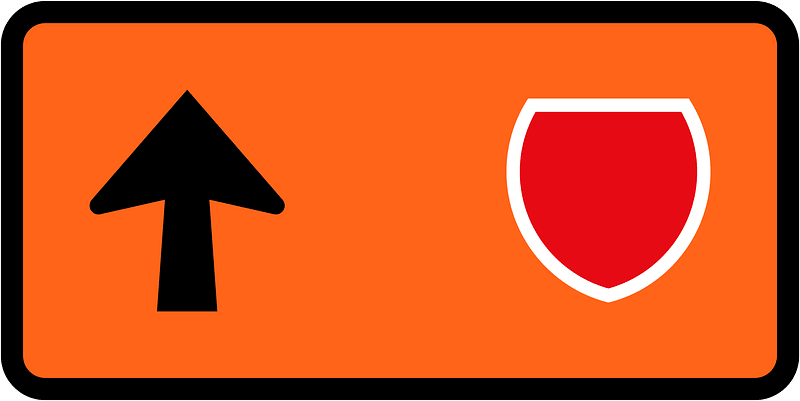 New Zealand road sign W5-2.23D-L