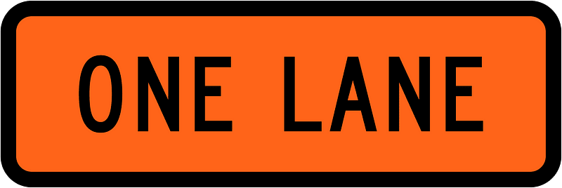 New Zealand road sign W4-7.1
