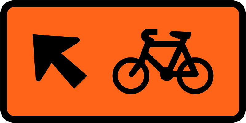 New Zealand road sign W5-8.12-L
