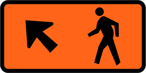 New Zealand road sign W5-7.12-L