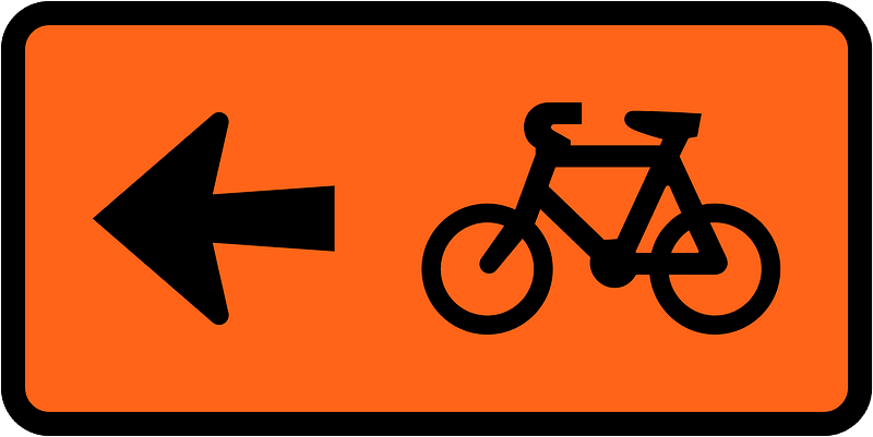New Zealand road sign W5-8.11-L