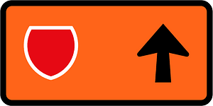 New Zealand road sign W5-2.23D-R