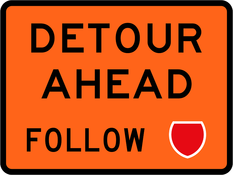 New Zealand road sign W5-2D