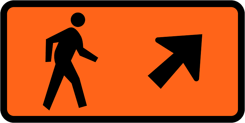 New Zealand road sign W5-7.12-R