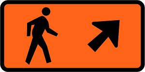 New Zealand road sign W5-7.12-R