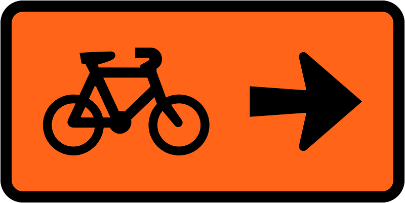 New Zealand road sign W5-8.11-R