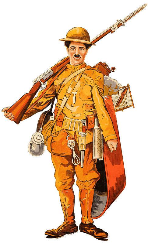 Charlie Chaplin Soldier
