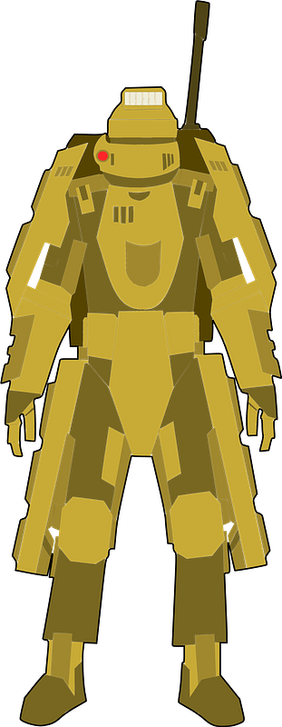 Futuristic soldier